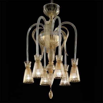 Flipper - Lustre en verre de Murano