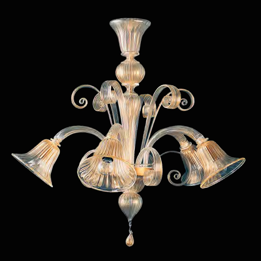 Lampadario in vetro di Murano