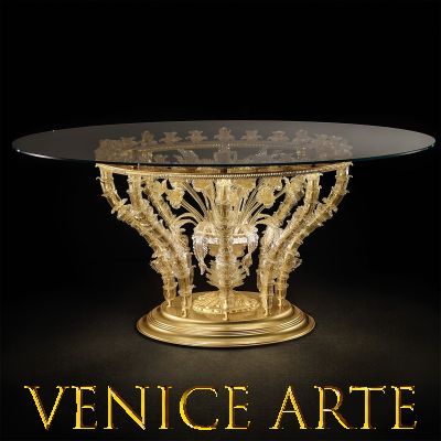 Trionfo - Tavolo in vetro di Murano
