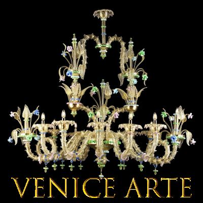 Antiope - Murano glas Kronleuchtern