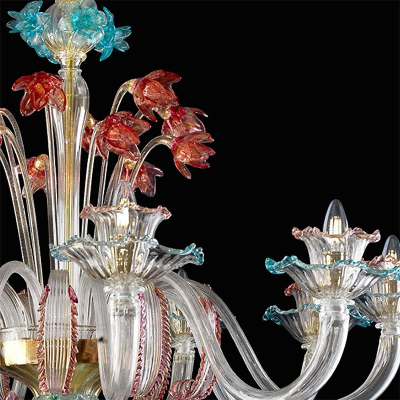 Pompei - Lustre en verre de Murano