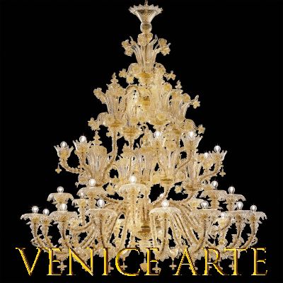 Louis XIV - Lustre en verre de Murano