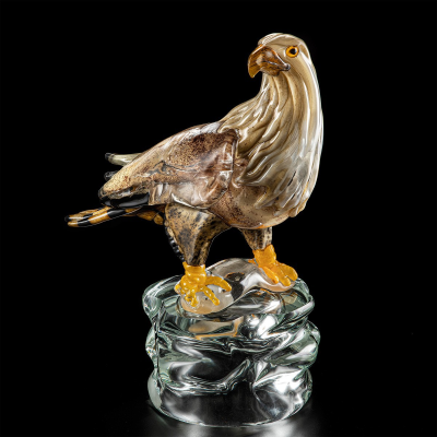 Eagle on crystal base