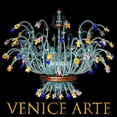 Iris Van Gogh 98 - Lampadario in vetro di Murano 98 luci