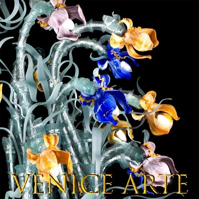 Iris Van Gogh 98 - Lámpara de cristal de Murano 98 luces
