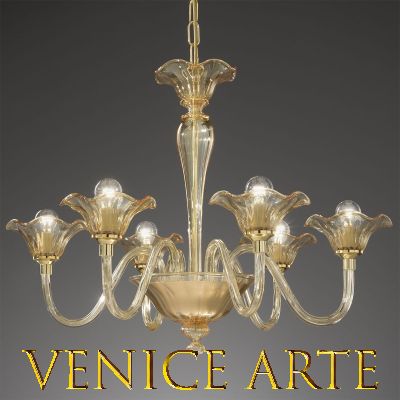 Romea - Lámpara de cristal de Murano