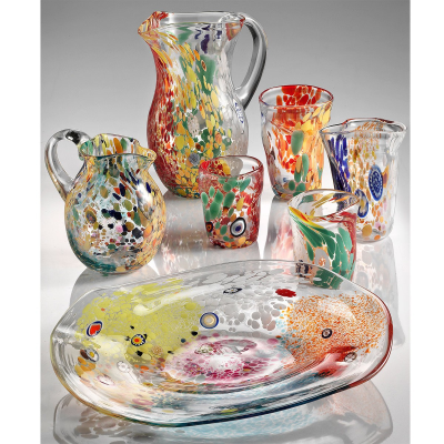 Collection Veneziani en verre de Murano coloré