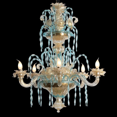 Ca' Loredan - Lustre en verre de Murano à 6 lumières