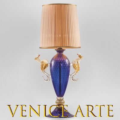 Dragoni - Lampe de table en verre de Murano, clair/or