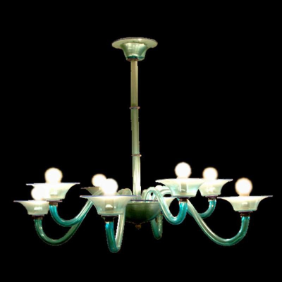 Lampadario in vetro di Murano