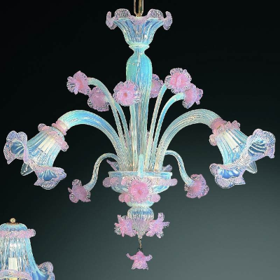 Colombina - Lustre en verre de Murano à 3 lumières