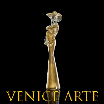Dama e Cavaliere - sculpture en verre de Murano