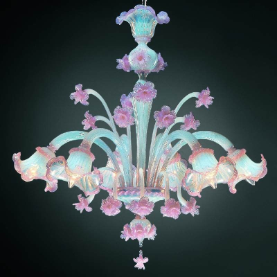 Colombina - Lustre en verre de Murano à 3 lumières