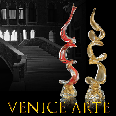 Lingua di Suocera - scultura in vetro di Murano