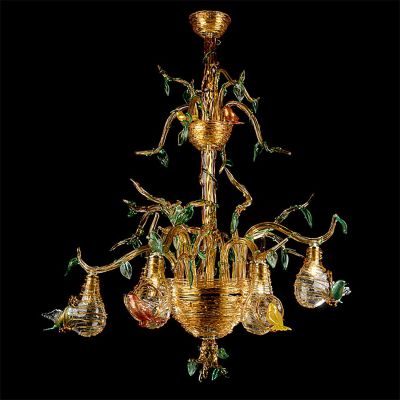 Birds Nests - Murano Glass Chandelier