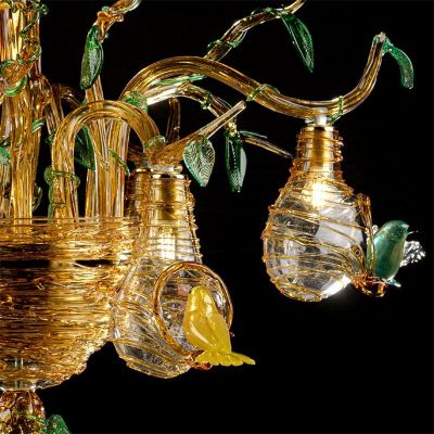 Birds Nests - Murano Glass Chandelier