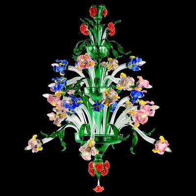 Iris and Rose - Murano Glass Chandelier