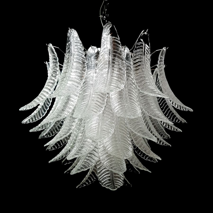 Feuilles de Coco - Lustre en verre de Murano