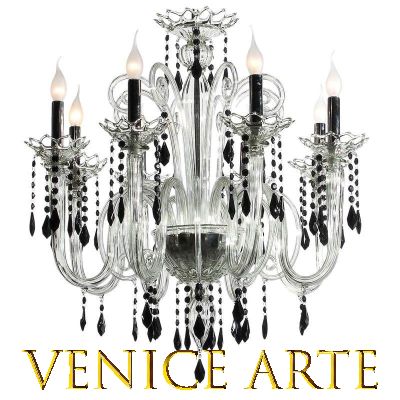 Gocce - Kronleuchter aus Muranoglas mit 8 Lichter