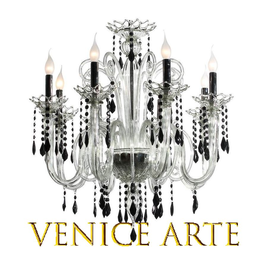 Gocce - Kronleuchter aus Muranoglas mit 8 Lichter