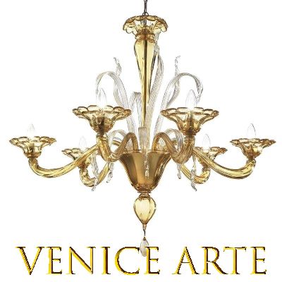 Squero - Murano glass chandelier