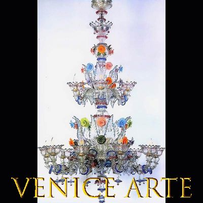 Santa Margherita - Lámpara de cristal de Murano Antiguo Rezzonico