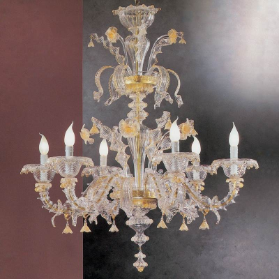 Lampadario in vetro di Murano