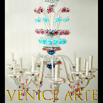 San Basilio - Lustre en verre vénitien