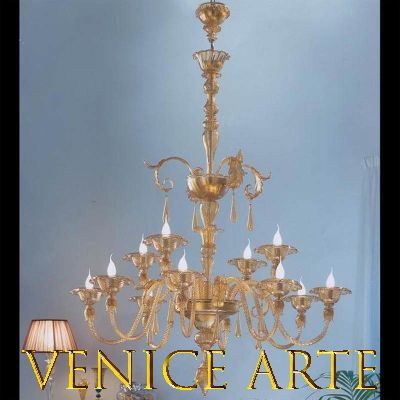 Venezia - Lustre en verre vénitien