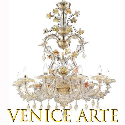 Siena - Murano glass chandelier Rezzonico