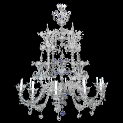 Diamant - Lustre en verre de Murano Rezzonico