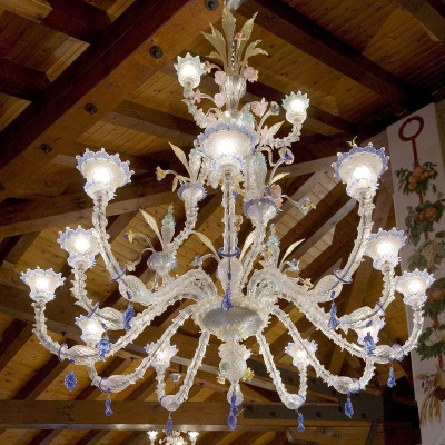 Lampadario in vetro di Murano