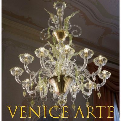 Siena - Lámpara de cristal de Murano