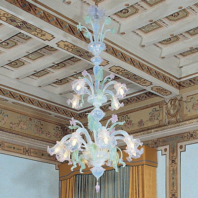 Lampadario in vetro di Murano