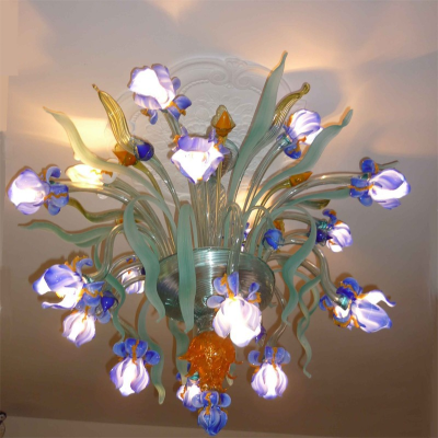 Lampadario in vetro di Murano