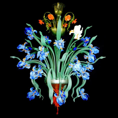 Iris Van Gogh 24 - Lustre en verre de Murano 24 lumières