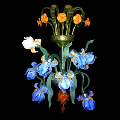 Iris Van Gogh 24 - Lustre en verre de Murano 24 lumières