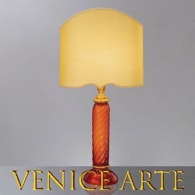 830 - Lampe de table en verre de Murano