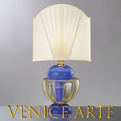 805 - Lámpara de mesa en cristal de Murano