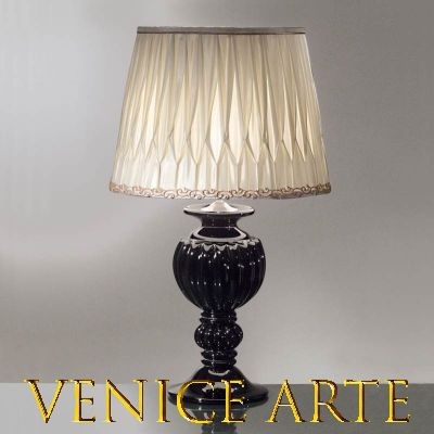 809 - Lámpara de mesa en cristal de Murano