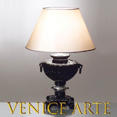 821 - Lámpara de mesa en cristal de Murano