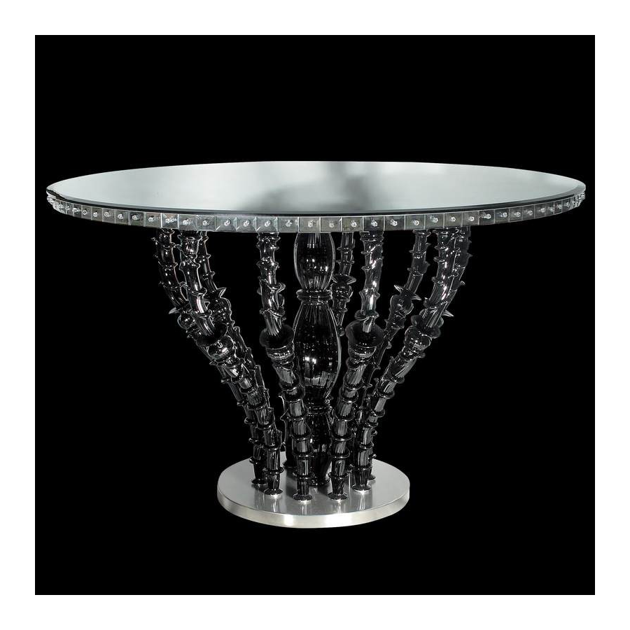 Table ronde en verre de Murano 028t