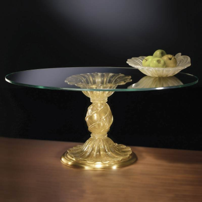 Table ronde en verre de Murano 903