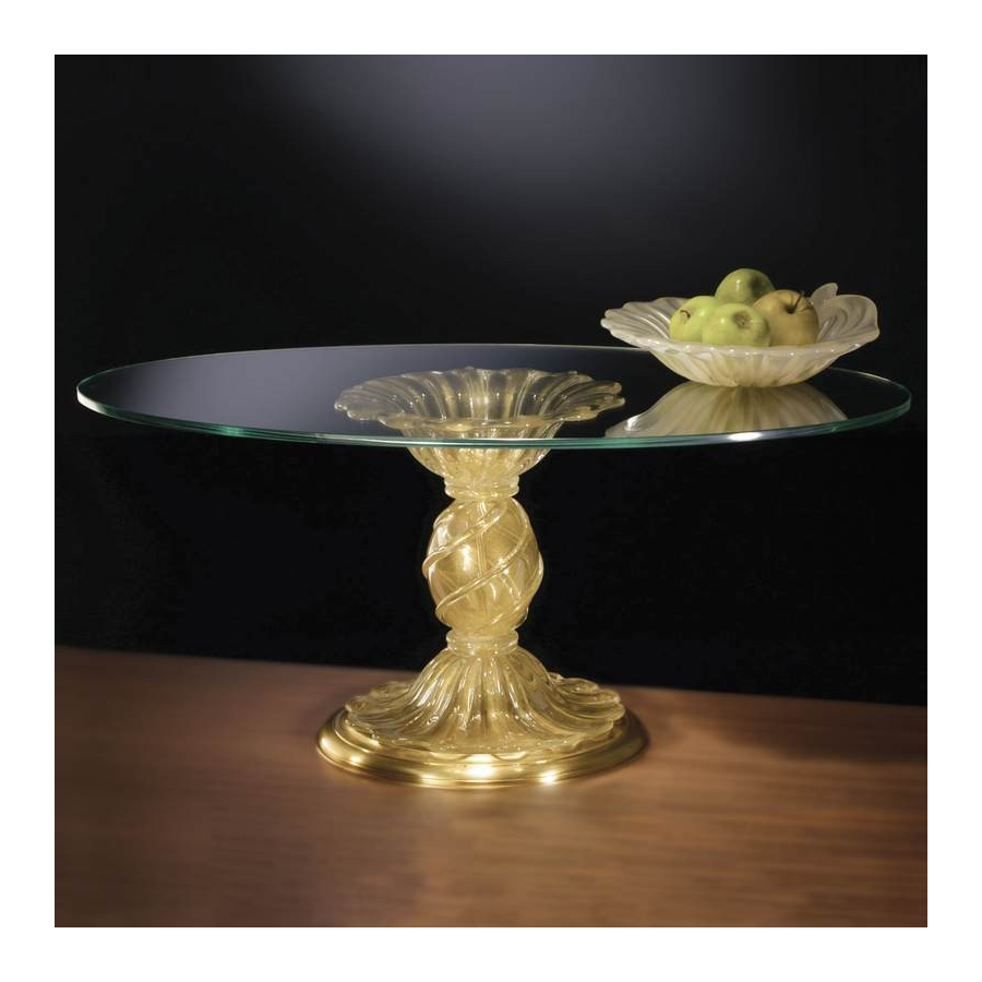 Table ronde en verre de Murano 903