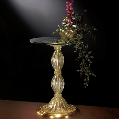 Table ronde en verre de Murano 902