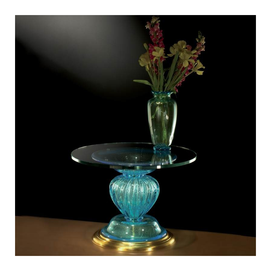 Table ronde en verre de Murano 904