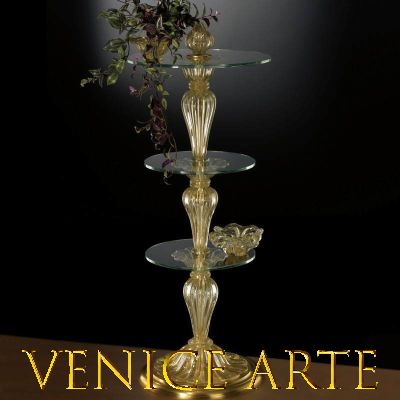 905 - Table à colonne en verre de Murano