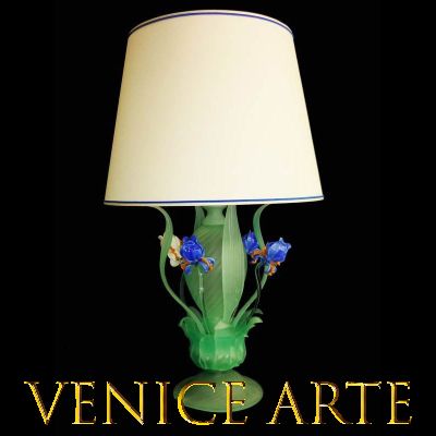 Lampe de table en verre de Murano Iris