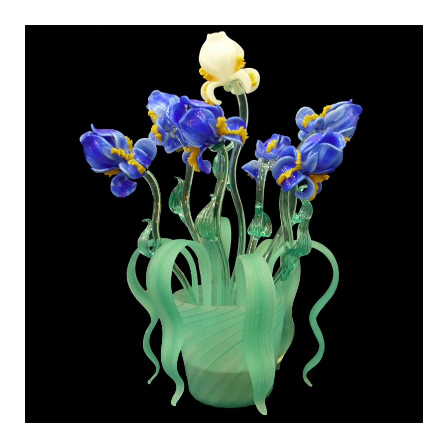 Iris kleine - Murano Tischleuchte-Vase