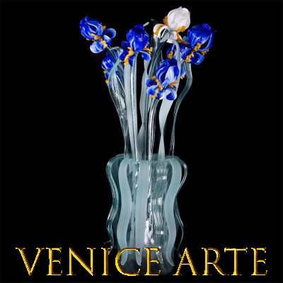 Lampada da tavolo-Vaso Bouquet Iris